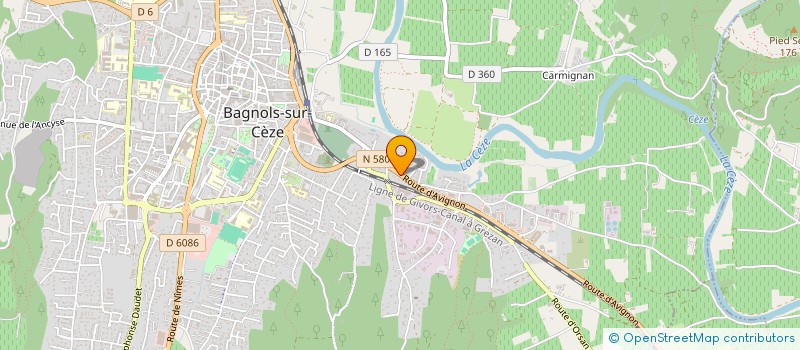 localisation de l'entreprise SCI LA GARANCINE  BAGNOLS-SUR-CEZE
