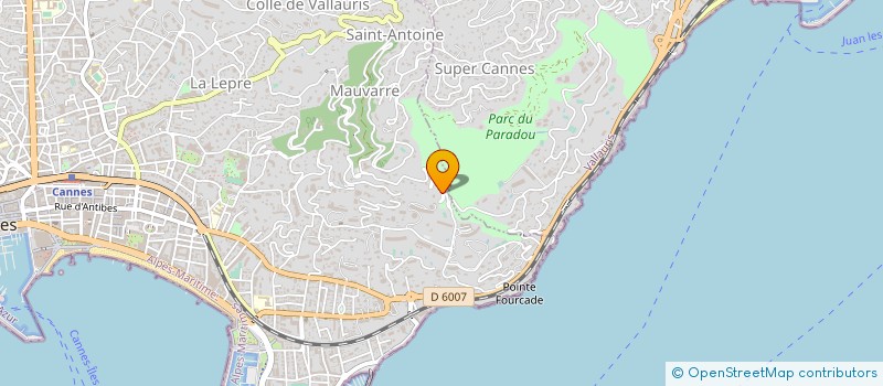 localisation de l'entreprise SCI LA GARDE à CANNES