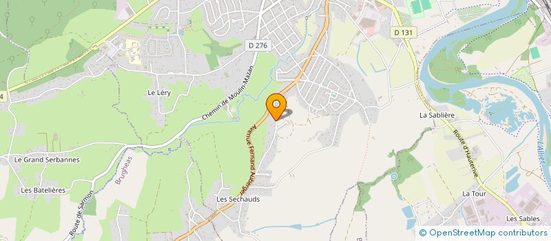 localisation de l'entreprise SCI LA GARDE  BELLERIVE-SUR-ALLIER