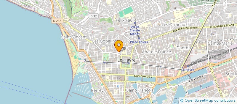 localisation de l'entreprise SCI LA GARDE D'AUVERGNE  LE HAVRE