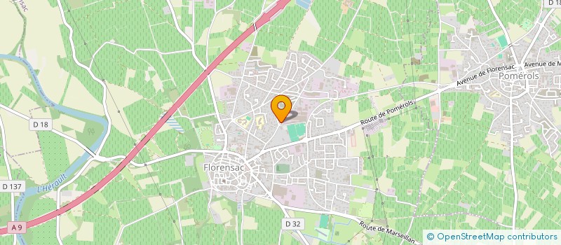 localisation de l'entreprise SCI LA GARDIE  FLORENSAC