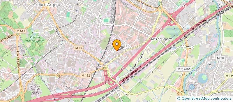 localisation de l'entreprise SCI LA GARDIOLE à MONTPELLIER