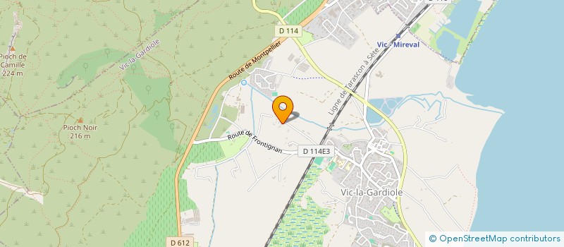 localisation de l'entreprise SCI LA GARDIOLE  VIC-LA-GARDIOLE