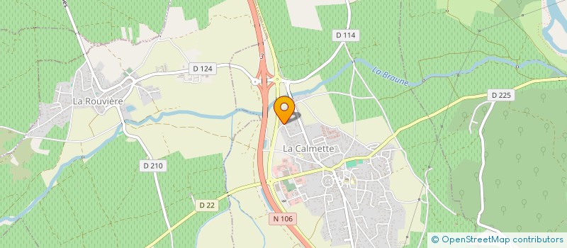 localisation de l'entreprise SCI LA GARDONNENQUE  LA CALMETTE