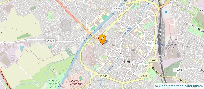 localisation de l'entreprise SCI LA GARE à DOUAI