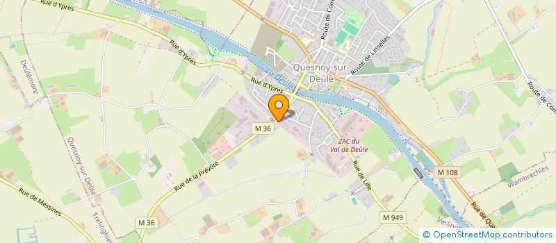 localisation de l'entreprise SCI LA GARE à QUESNOY-SUR-DEULE