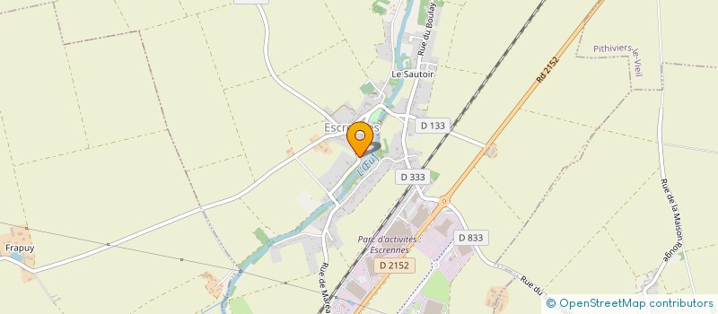 localisation de l'entreprise SCI LA GARE à ESCRENNES