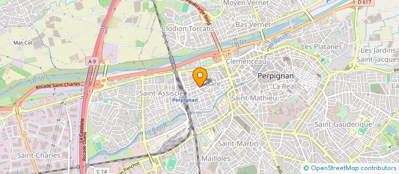 localisation de l'entreprise SCI LA GARE à PERPIGNAN