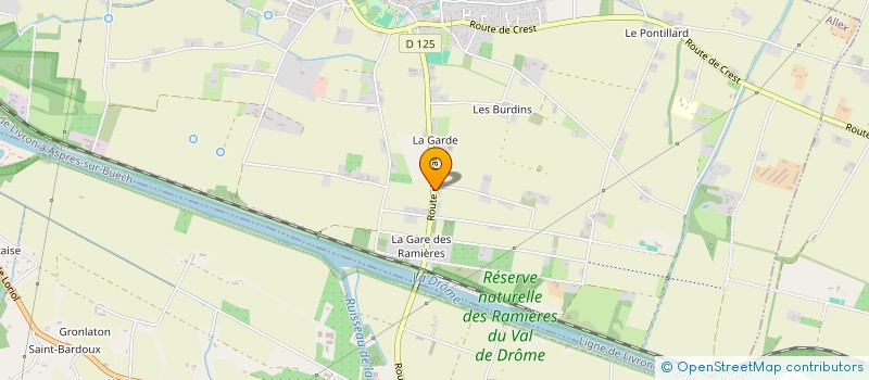 localisation de l'entreprise SCI LA GARE  PIEGROS-LA-CLASTRE