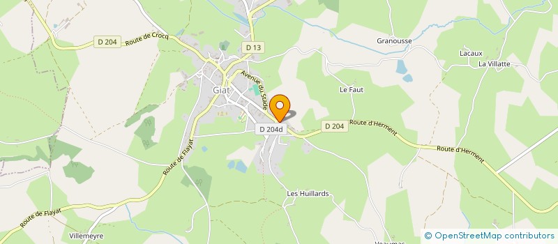 localisation de l'entreprise SCI LA GARE  GIAT