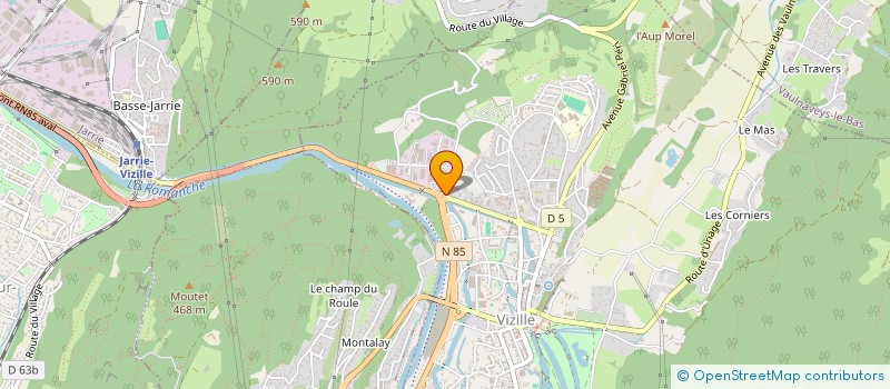 localisation de l'entreprise SCI LA GARE  VIZILLE