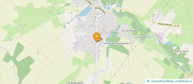 localisation de l'entreprise SCI LA GARE à COULLONS