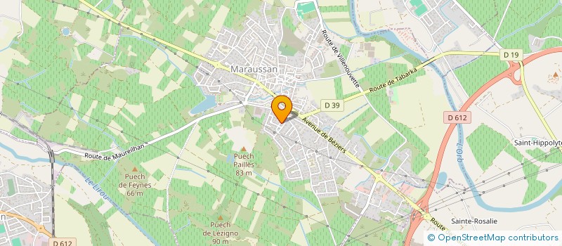 localisation de l'entreprise SCI LA GARE  CAZOULS-LES-BEZIERS