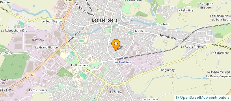 localisation de l'entreprise SCI LA GARE à LES HERBIERS