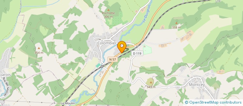 localisation de l'entreprise SCI LA GARE DE MONT  MONT-LE-VERNOIS