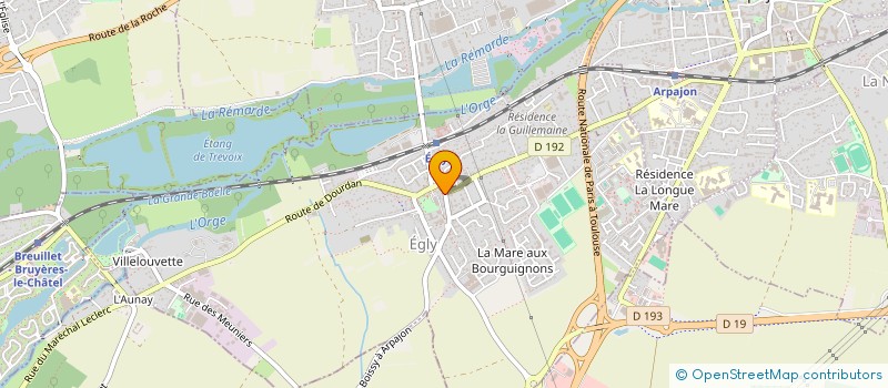 localisation de l'entreprise SCI LA GARE ROUTIERE  EGLY