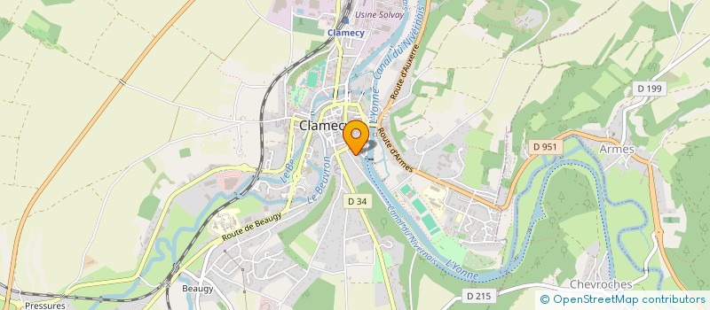 localisation de l'entreprise SCI LA GARENNE à CLAMECY