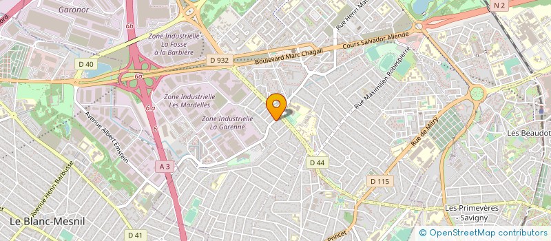 localisation de l'entreprise SCI LA GARENNE à AULNAY-SOUS-BOIS