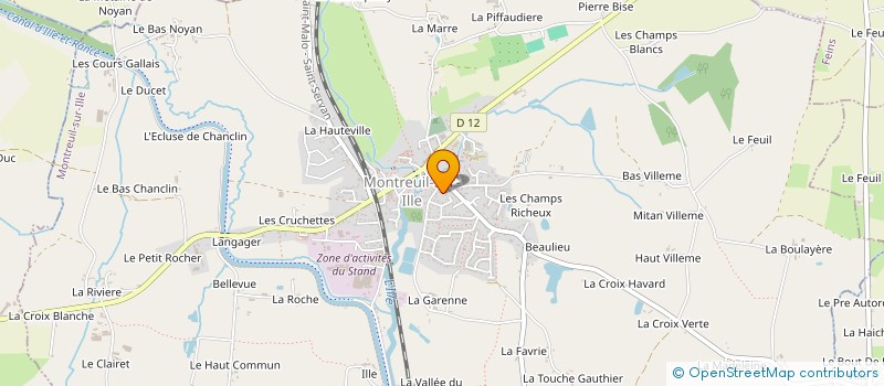 localisation de l'entreprise SCI LA GARENNE  MONTREUIL-SUR-ILLE