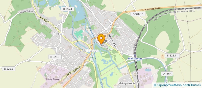 localisation de l'entreprise SCI LA GARENNE à MAINTENON