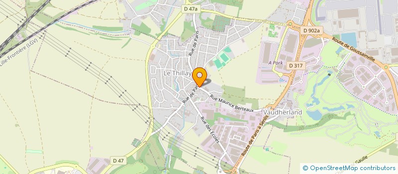 localisation de l'entreprise SCI LA GARENNE  LE THILLAY