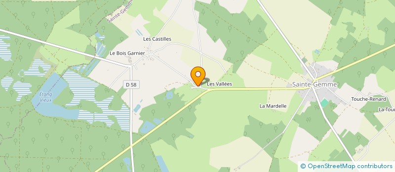 localisation de l'entreprise SCI LA GARENNE à MEOBECQ