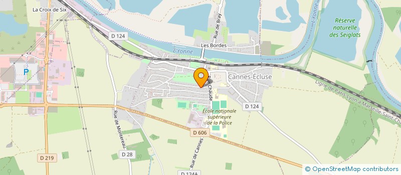 localisation de l'entreprise SCI LA GARENNE  CANNES-ECLUSE