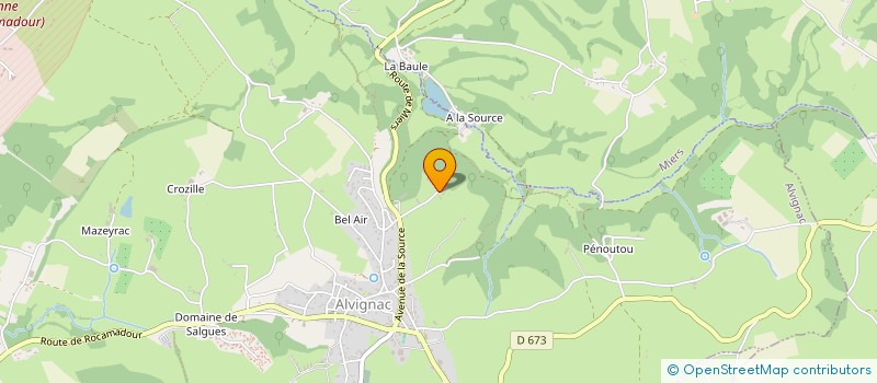 localisation de l'entreprise SCI LA GARENNE  ALVIGNAC