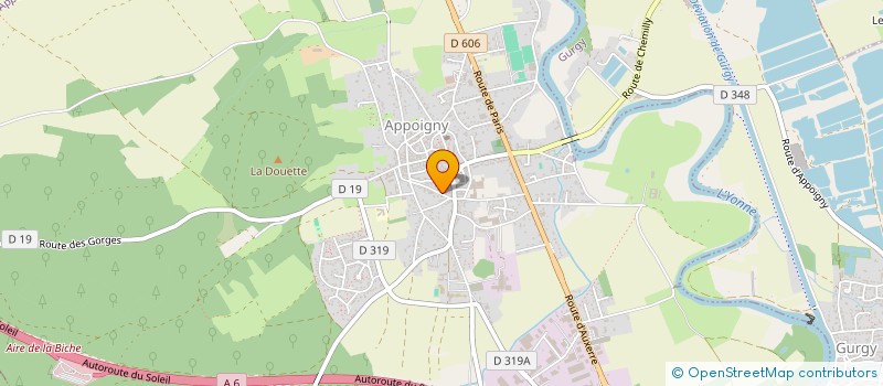 localisation de l'entreprise SCI LA GARENNE  APPOIGNY