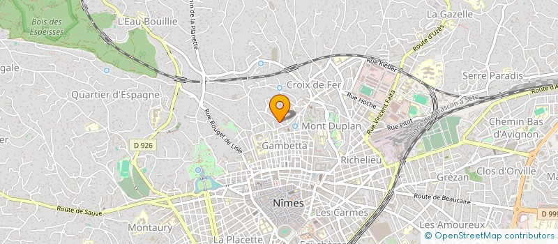 localisation de l'entreprise SCI LA GARENNE  NIMES