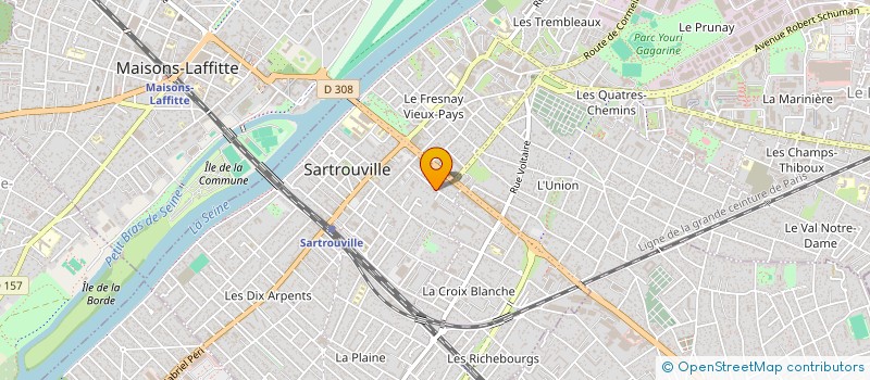 localisation de l'entreprise SCI LA GARENNE  SARTROUVILLE