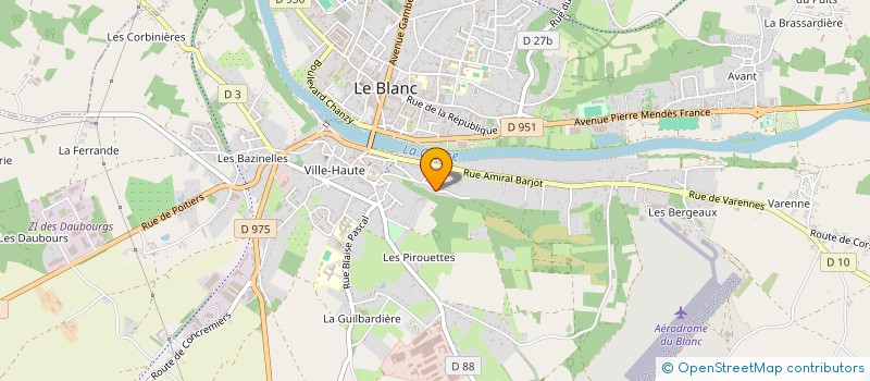 localisation de l'entreprise SCI LA GARENNE à LE BLANC