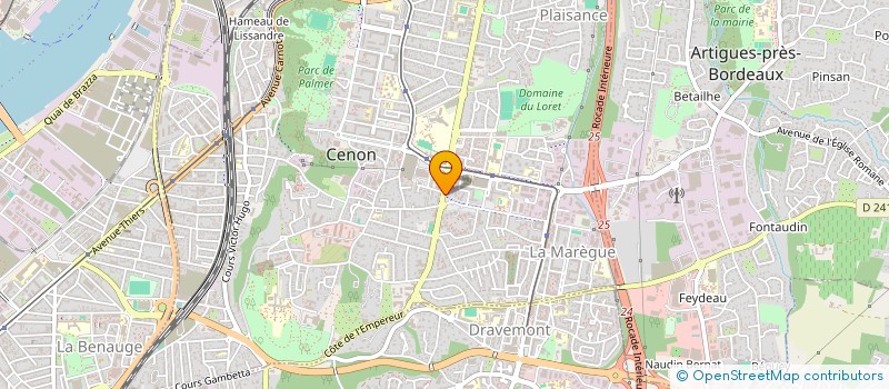 localisation de l'entreprise SCI LA GARENNE  CENON