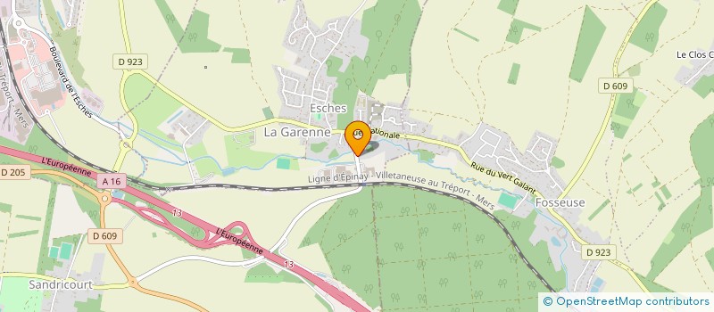 localisation de l'entreprise SCI LA GARENNE  ESCHES