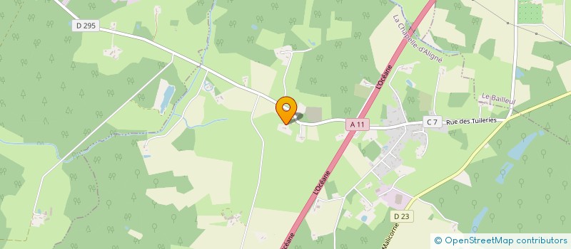 localisation de l'entreprise SCI LA GARENNE  LOUAILLES