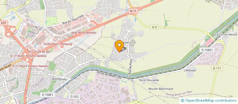 localisation de l'entreprise SCI LA GARENNE DE CHAGNOLET  DOMPIERRE-SUR-MER