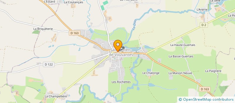 localisation de l'entreprise SCI LA GARENNE DU DON  SAINT-JULIEN-DE-VOUVANTES