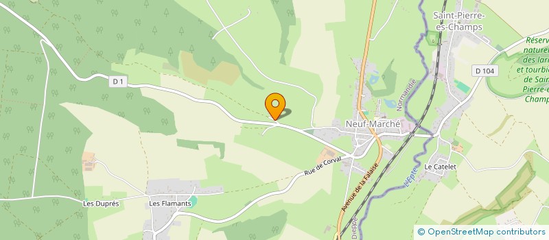 localisation de l'entreprise SCI LA GARENNE SAINT CRESPIN  NEUF-MARCHE