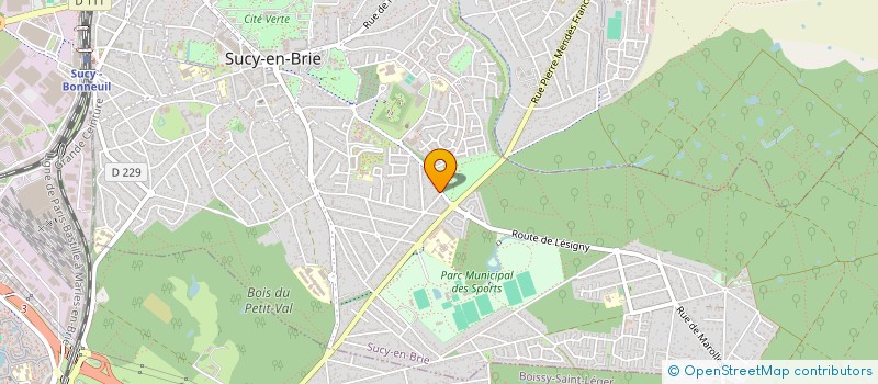 localisation de l'entreprise SCI LA GARENNIERE  SUCY-EN-BRIE