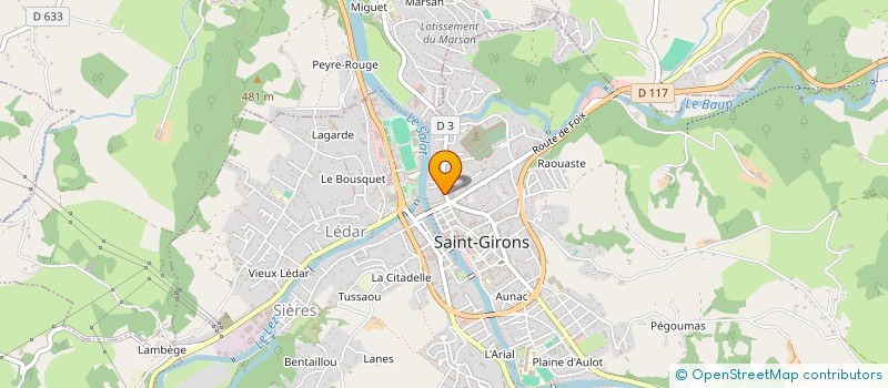 localisation de l'entreprise SCI LA GAREX à SAINT-GIRONS
