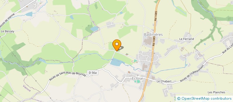 localisation de l'entreprise SCI LA GARINE  ECLOSE-BADINIERES