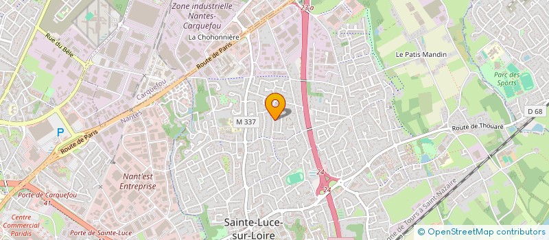 localisation de l'entreprise SCI LA GARNAUDERIE  SAINTE-LUCE-SUR-LOIRE