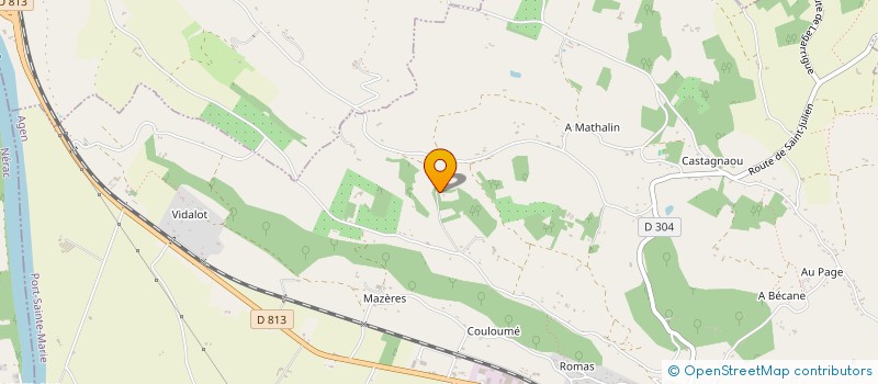 localisation de l'entreprise SCI LA GARONNE  PORT-SAINTE-MARIE