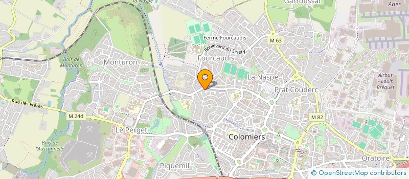 localisation de l'entreprise SCI LA GARONNE FONCIERE à COLOMIERS