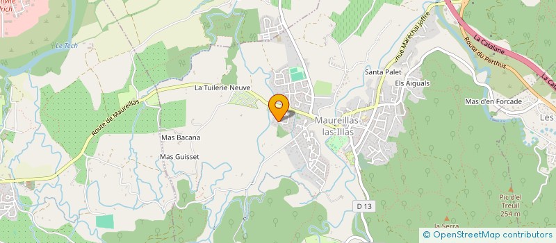 localisation de l'entreprise SCI LA GARRIGUE  MAUREILLAS-LAS-ILLAS