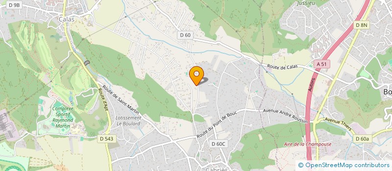 localisation de l'entreprise SCI LA GARRIGUE  CABRIES