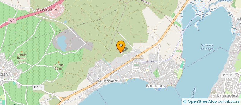 localisation de l'entreprise SCI LA GARRIGUE  BOUZIGUES