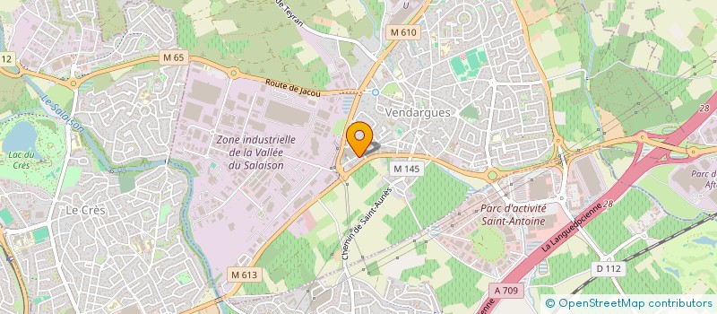 localisation de l'entreprise SCI LA GARRIGUETTE à VENDARGUES