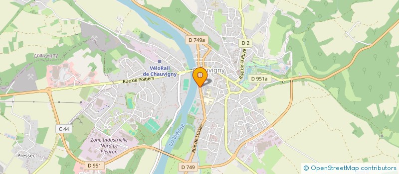 localisation de l'entreprise SCI LA GASCHARDIERE  CHAUVIGNY