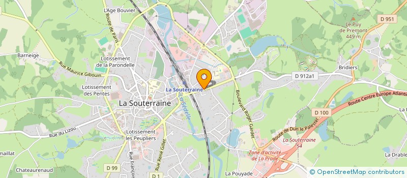 localisation de l'entreprise SCI LA GASINE  LA SOUTERRAINE